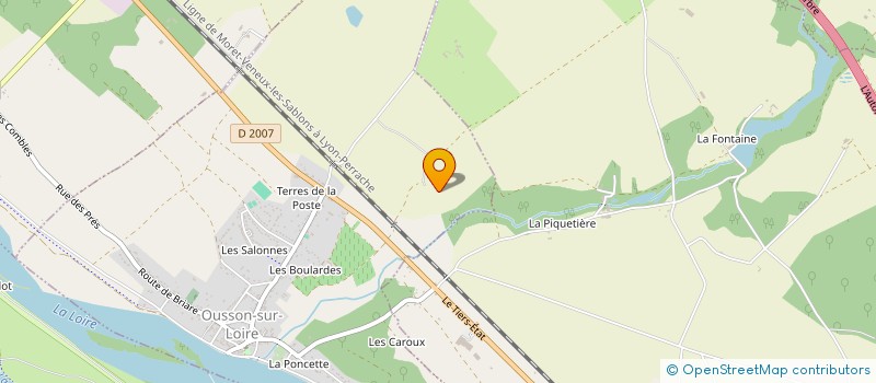 localisation de l'entreprise EARL LE PONTEAU à OUSSON-SUR-LOIRE