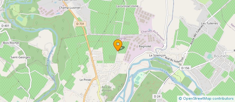 localisation de l'entreprise EARL LE PORTAIL à COGNAC