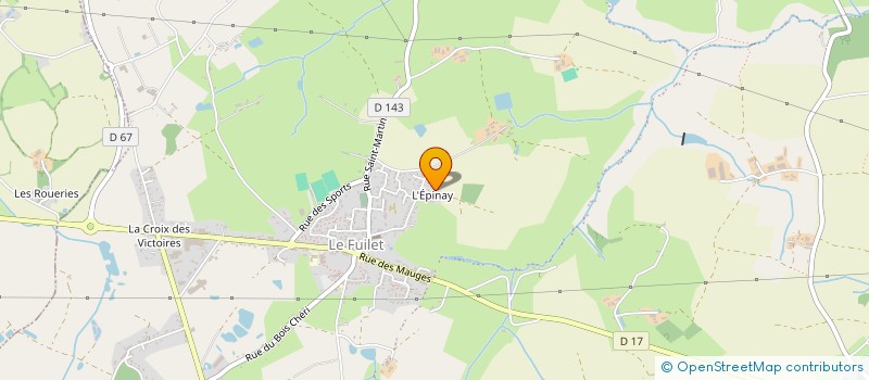 localisation de l'entreprise EARL LE PRE DU GUILLEMAY à BEAUPREAU-EN-MAUGES