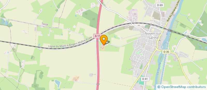 localisation de l'entreprise EARL LE PUITS AU LARD à NOYEN SUR SARTHE