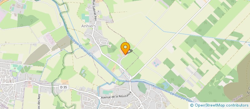 localisation de l'entreprise EARL LE RANCH DE LA VACHE BLEUE  ANHIERS