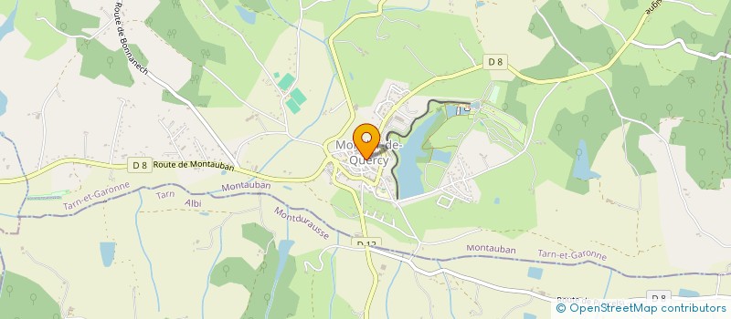 localisation de l'entreprise EARL LE REC  LA SALVETAT-BELMONTET