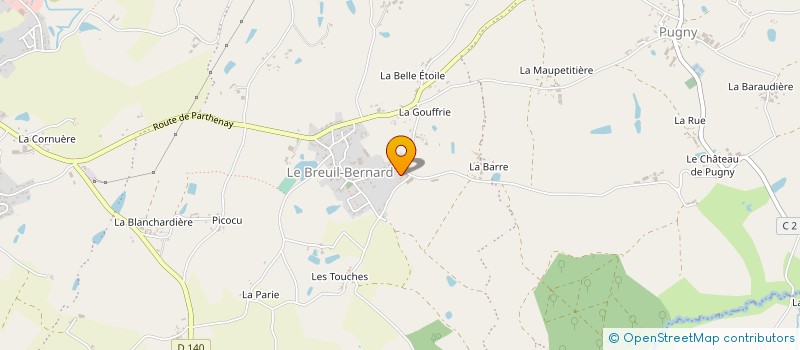localisation de l'entreprise EARL LE RECOIGNOT à MONCOUTANT-SUR-SEVRE