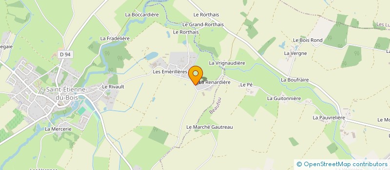 localisation de l'entreprise EARL LE RENOUVEAU à SAINT-ETIENNE-DU-BOIS