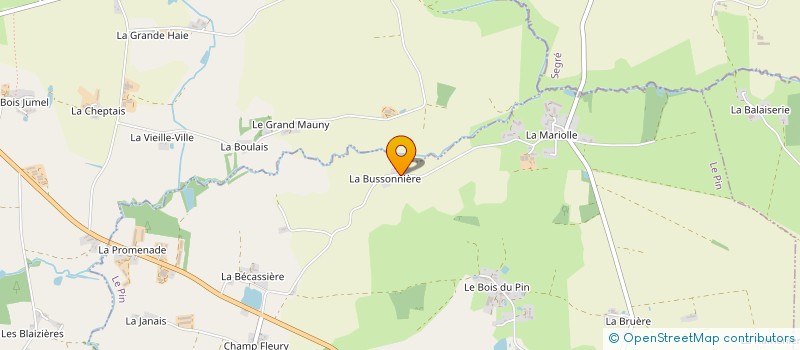 localisation de l'entreprise EARL LE RIETZ à VALLONS-DE-L'ERDRE