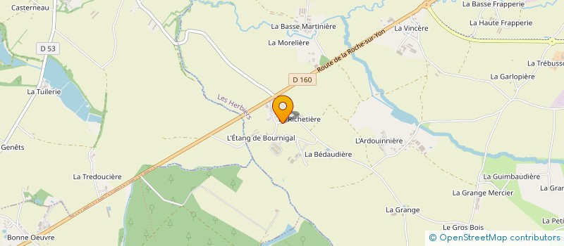 localisation de l'entreprise EARL LE RINSON à CHANVERRIE