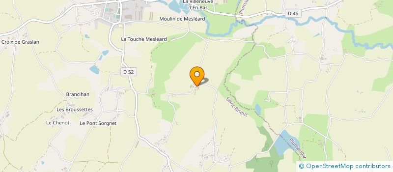 localisation de l'entreprise EARL LE ROHAN à LANRELAS