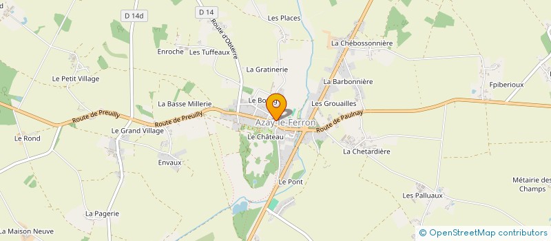 localisation de l'entreprise EARL LE ROND à AZAY-LE-FERRON