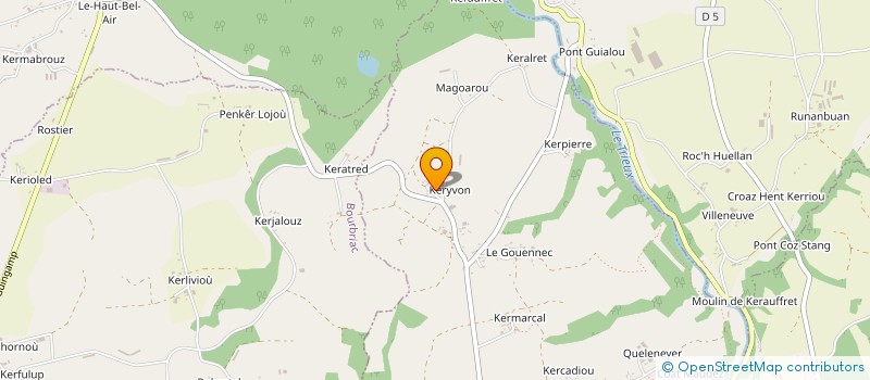 localisation de l'entreprise EARL LE ROUX à SAINT-ADRIEN
