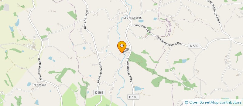 localisation de l'entreprise EARL LE RUBEAU  LUNAC