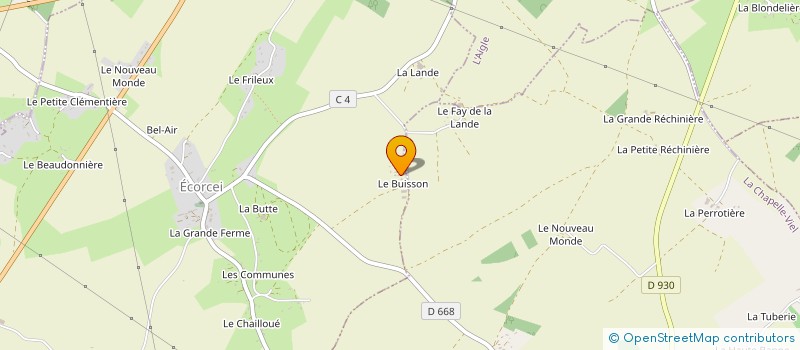 localisation de l'entreprise EARL LE SAUSSAY à BEAUFAI
