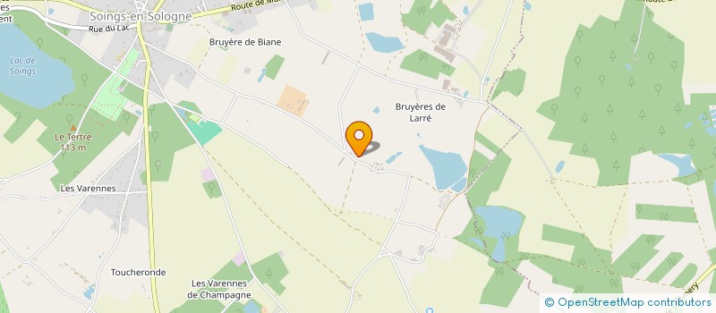 localisation de l'entreprise EARL LE SOURNE  SOINGS EN SOLOGNE