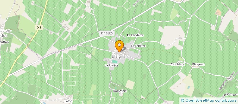 localisation de l'entreprise EARL LE TERTRE DE CAUSSAN  BLAIGNAN-PRIGNAC