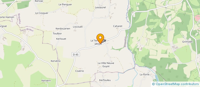 localisation de l'entreprise EARL LE TOUX JEAN-PASCAL à BOQUEHO