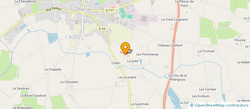 localisation de l'entreprise EARL LE TRAVANO  PIPRIAC