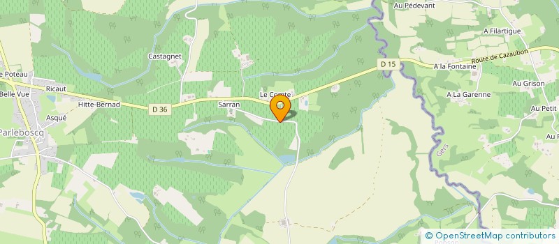 localisation de l'entreprise EARL LE TREY  PARLEBOSCQ