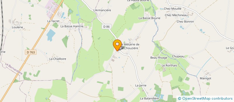 localisation de l'entreprise EARL LE TRIANGLE  TREIZE-SEPTIERS