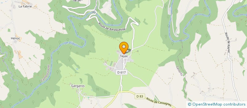 localisation de l'entreprise EARL LE VALAT DE TAYAC  CENTRES