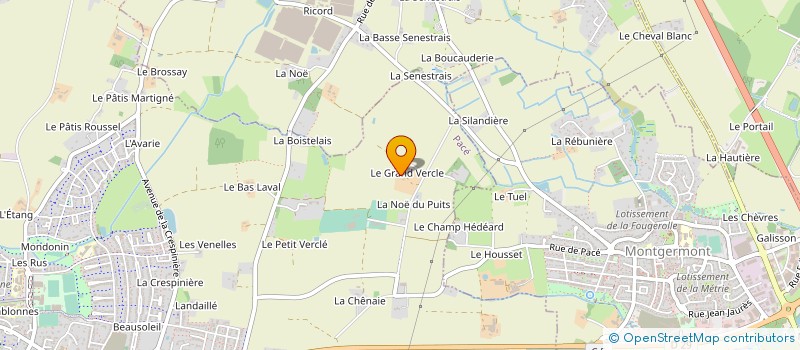 localisation de l'entreprise EARL LE VERCLE à PACE