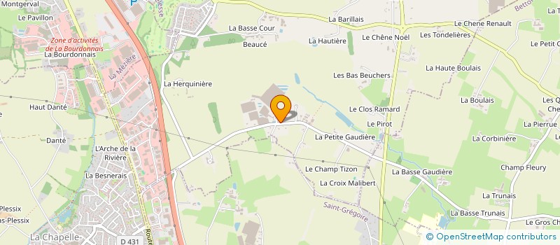 localisation de l'entreprise EARL LE VERGER-BEAUCE à MELESSE