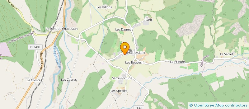 localisation de l'entreprise EARL LE VERNET  LE SAIX