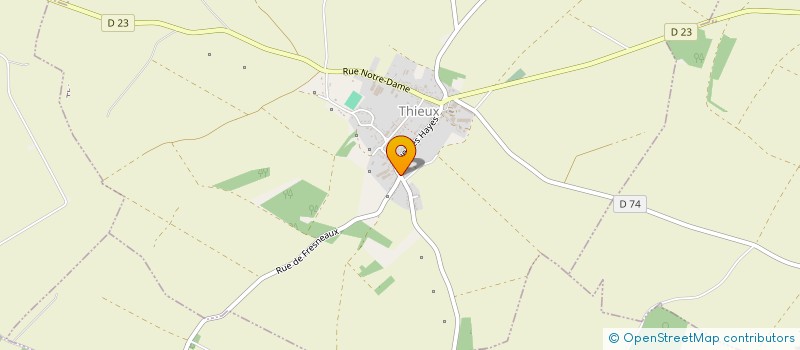 localisation de l'entreprise EARL LE VILLAGE  THIEUX