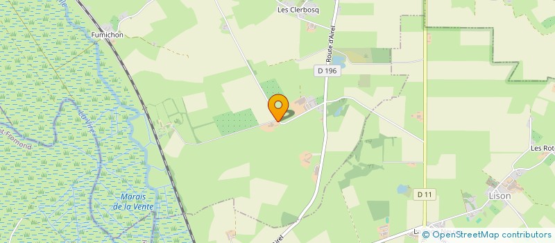 localisation de l'entreprise EARL LE VIRAGE DES CARRIERES  ISIGNY-SUR-MER