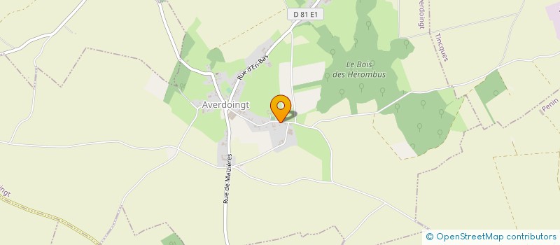 localisation de l'entreprise EARL LEBAS  AVERDOINGT