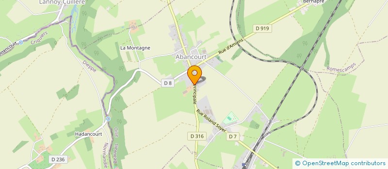 localisation de l'entreprise EARL LEBON  ABANCOURT