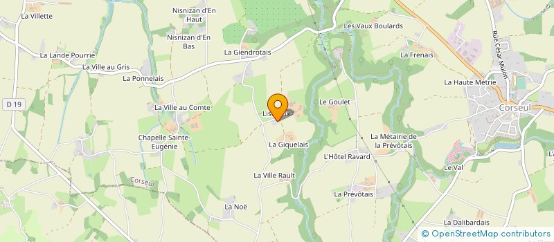 localisation de l'entreprise EARL LEBOULANGER à CORSEUL