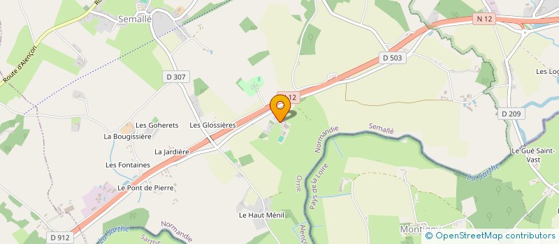 localisation de l'entreprise EARL LEBOURGEOIS à SEMALLE