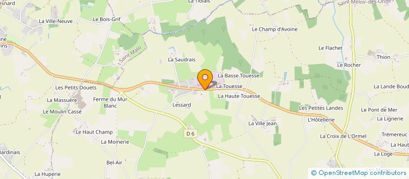localisation de l'entreprise EARL LEBRUN ECURIE D'OR  SAINT-MELOIR-DES-ONDES