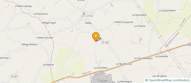 localisation de l'entreprise EARL LECAUDEY à HAUTEVILLE-LA-GUICHARD