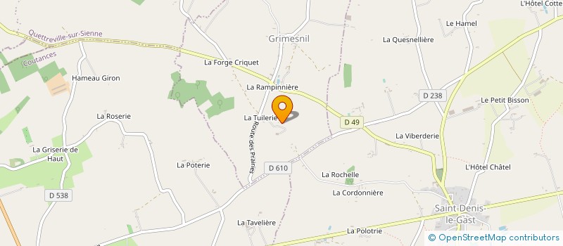localisation de l'entreprise EARL LECONTE à GRIMESNIL