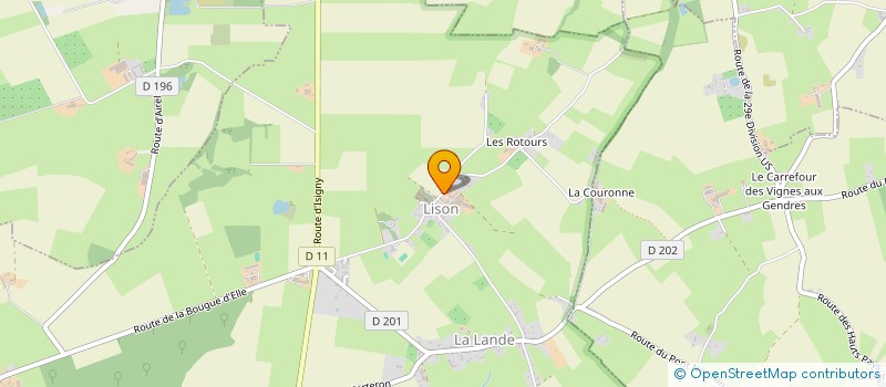 localisation de l'entreprise EARL LECOUVEY à LISON