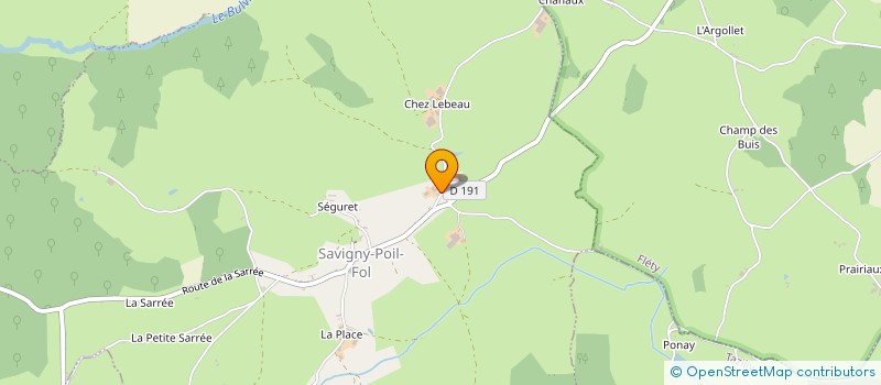 localisation de l'entreprise EARL LEDEY à SAVIGNY-POIL-FOL