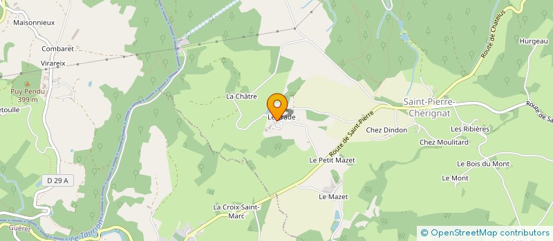 localisation de l'entreprise EARL LEFAURE à SAINT-PIERRE-CHERIGNAT