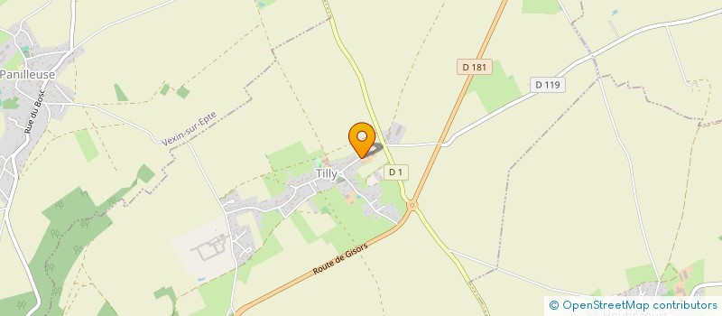 localisation de l'entreprise EARL LEFEBVRE à TILLY