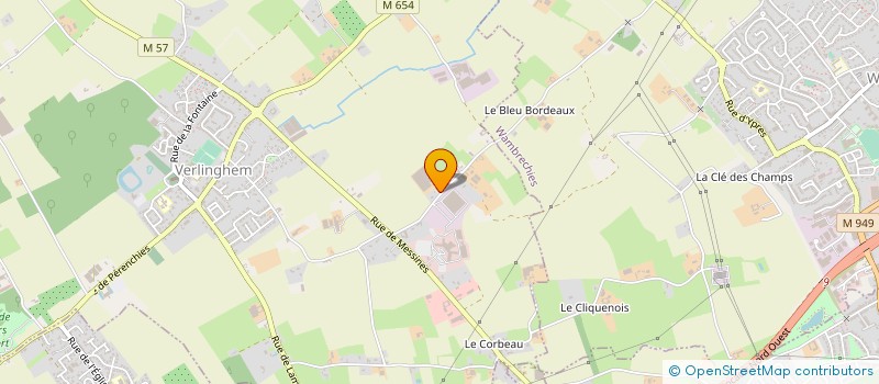 localisation de l'entreprise EARL LEFEBVRE à VERLINGHEM
