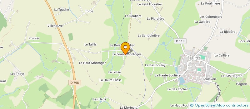 localisation de l'entreprise EARL LEFEUVRE GAEL  LUITRE-DOMPIERRE