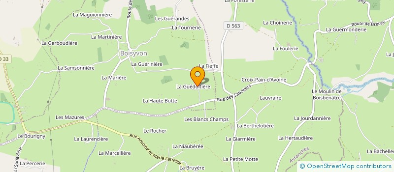localisation de l'entreprise EARL LEFEVRE PERE ET FILS à BOISYVON