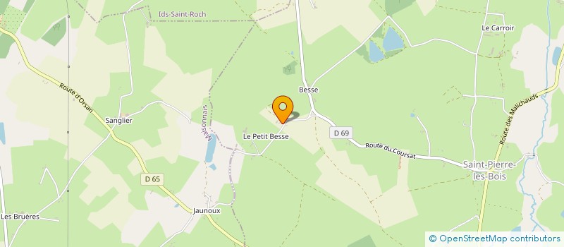 localisation de l'entreprise EARL LEJOT  SAINT-PIERRE-LES-BOIS