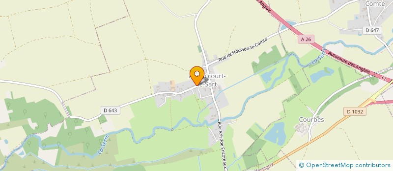 localisation de l'entreprise EARL LEMIRE  ANGUILCOURT-LE-SART