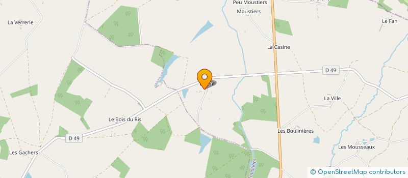 localisation de l'entreprise EARL LEMOINE à VERNEUIL-MOUSTIERS