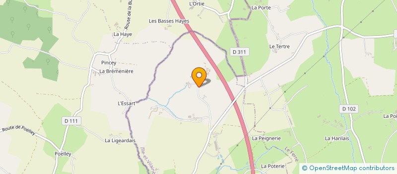 localisation de l'entreprise EARL LEMONNIER  LES PORTES DU COGLAIS