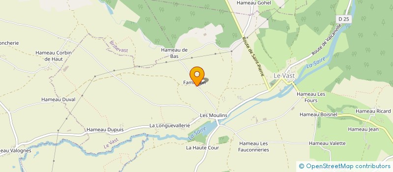 localisation de l'entreprise EARL LEMONNIER à LE VAST