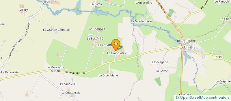 localisation de l'entreprise EARL LEMONNIER ERIC à SAINT-ELLIER-DU-MAINE