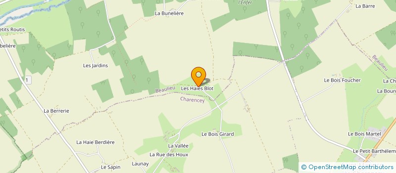 localisation de l'entreprise EARL LEPAROUX à BEAULIEU