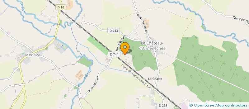 localisation de l'entreprise EARL LERICHE DIDIER à CHATEAU D ALMENECHES (LE)