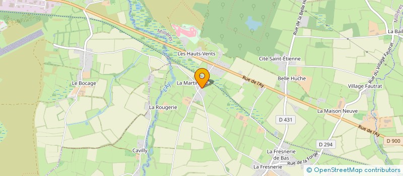 localisation de l'entreprise EARL LEROUGE JEAN-MARIE à MILLIERES